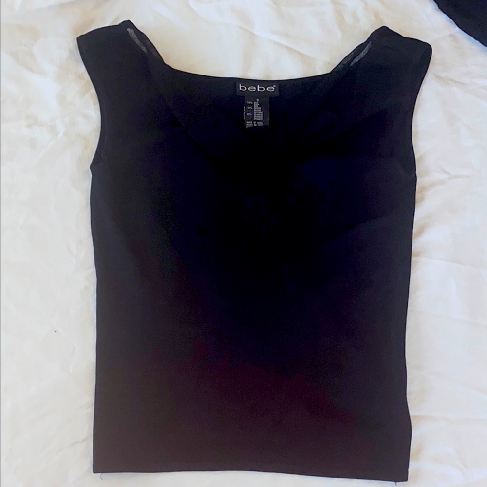 Bebe black tank top